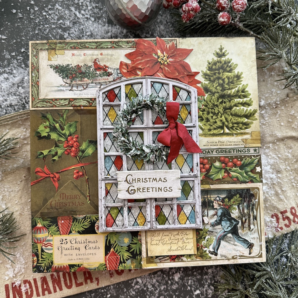 Tim Holtz idea-ology 2024 Christmas Baseboards and Transparencies th94407 greetings | color-code:ALT02