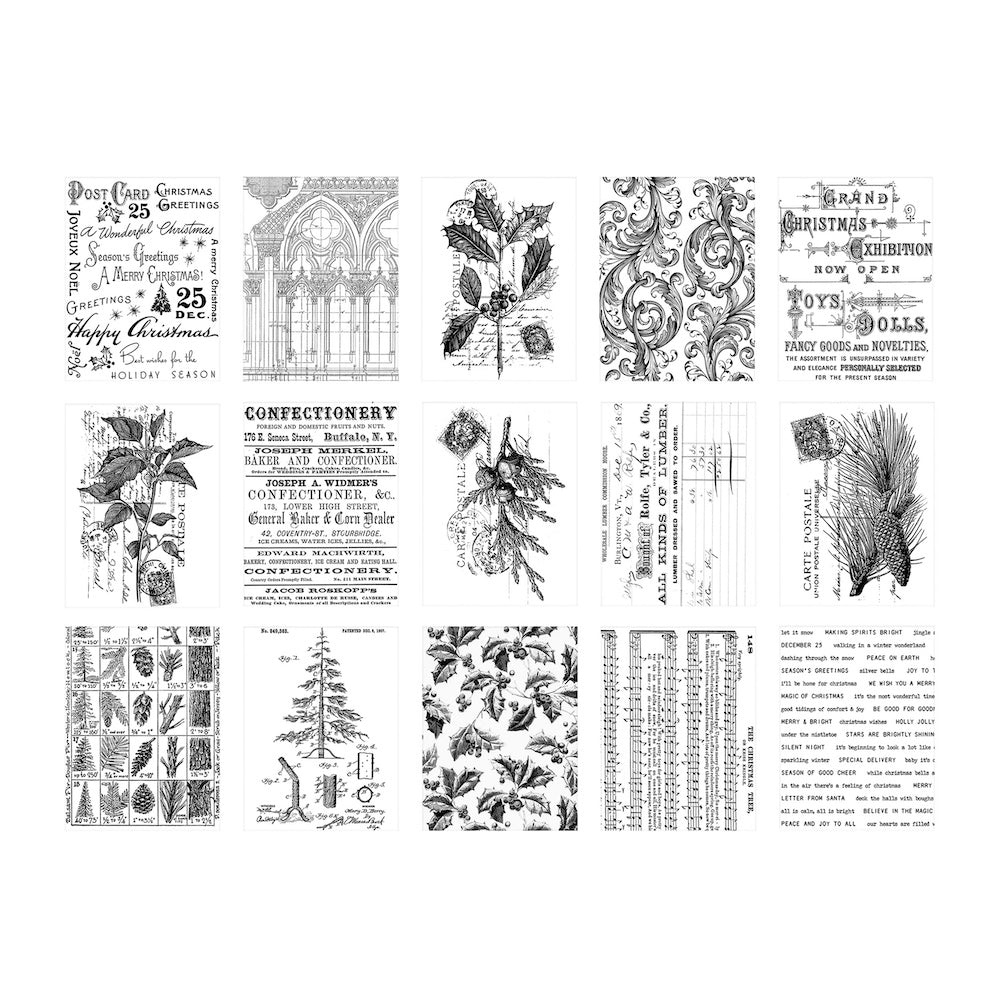 Tim Holtz idea-ology 2024 Christmas Collage Paper th94409 product images