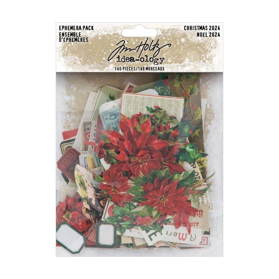 Tim Holtz idea-ology 2024 Christmas Ephemera Pack th94411 – Simon