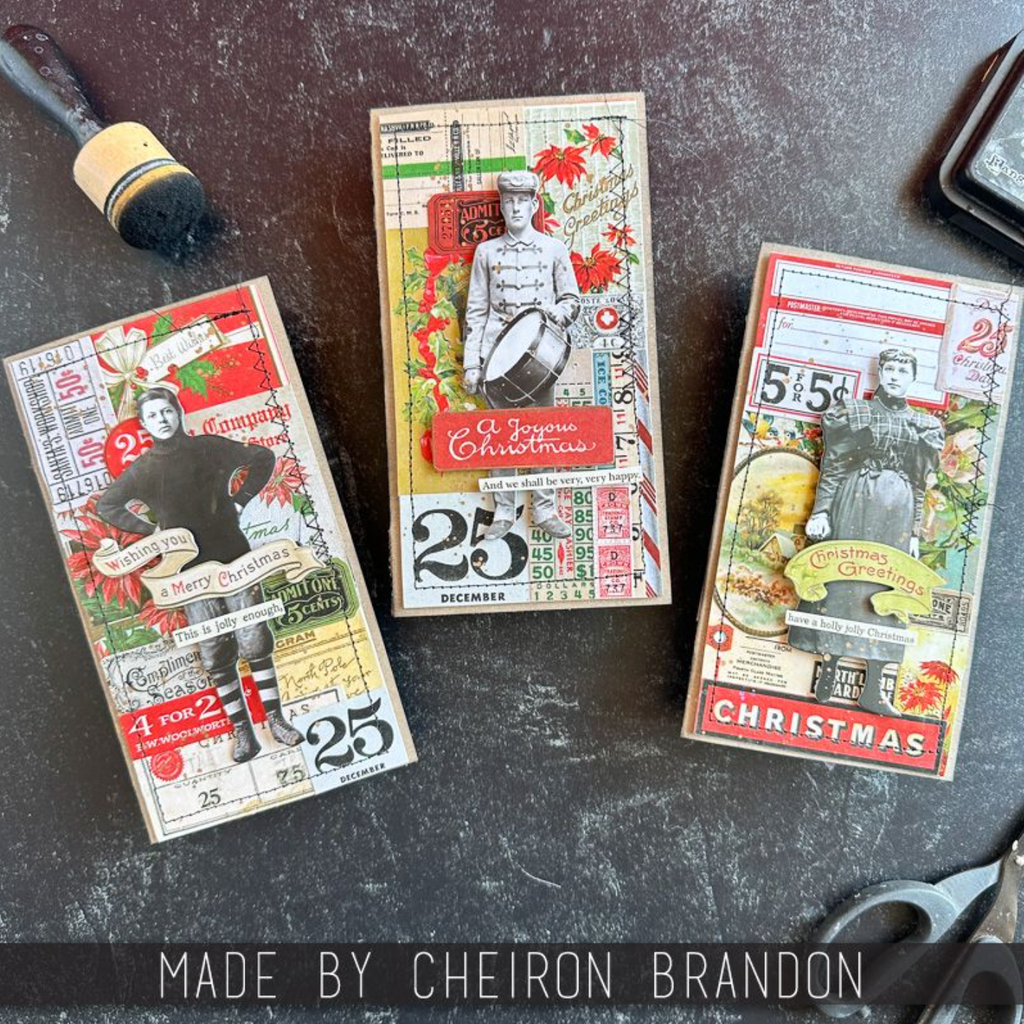 Tim Holtz idea-ology 2024 Christmas Layers and Paper Dolls th94414 cherion