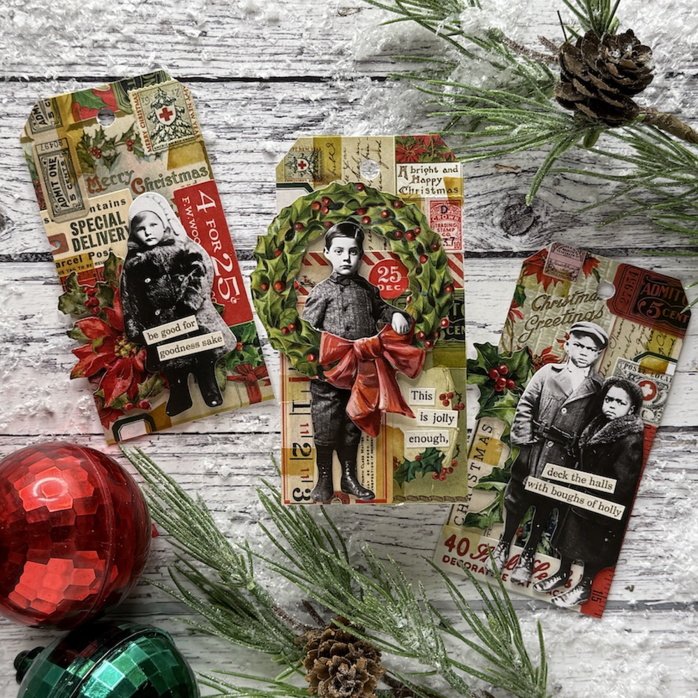 Tim Holtz idea-ology 2024 Christmas Layers and Paper Dolls th94414 tags | color-code:ALT05