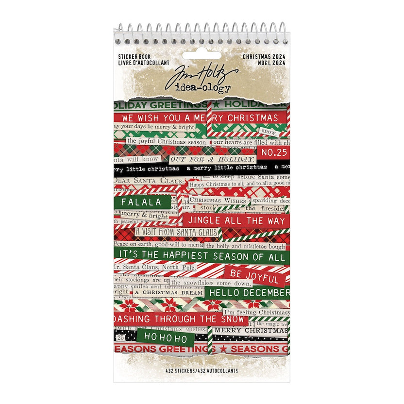 Tim Holtz Idea-ology Christmas Sticker Book Tim Holtz Idea-ology Christmas Sticker Book