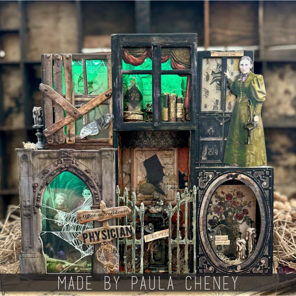 Tim Holtz idea-ology 2024 Halloween Boneyard th94391 house