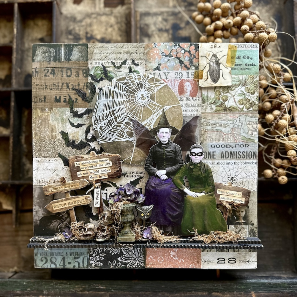 Tim Holtz idea-ology 2024 Halloween Collage Strips Large th94394 paula | color-code:ALT01