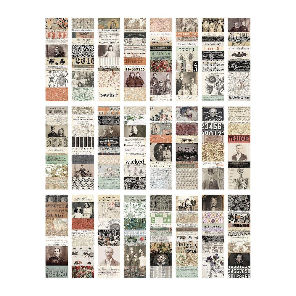 Tim Holtz idea-ology 2024 Halloween Collage Strips Large th94394