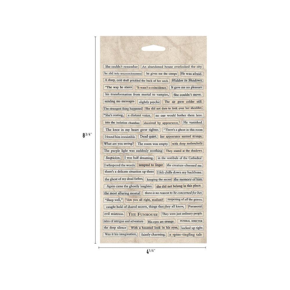 Tim Holtz idea-ology 2024 Halloween Sticker Book th94402