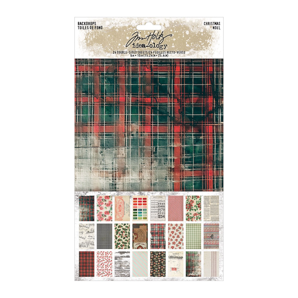 Tim Holtz idea-ology 2025 Christmas Backdrops th94443
