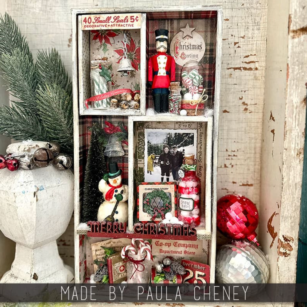 Tim Holtz idea-ology 2025 Christmas Ephemera th94447 boxes