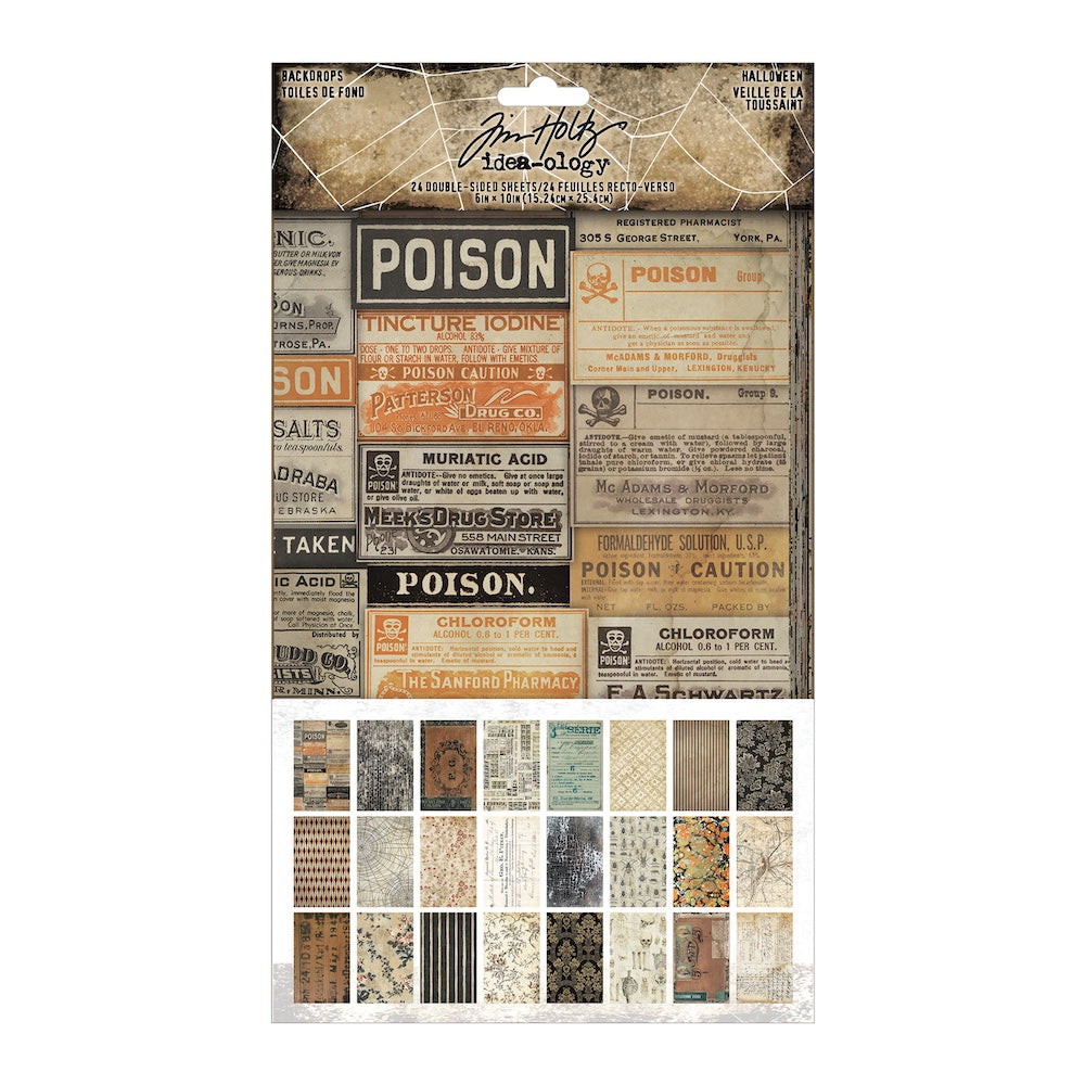 Tim Holtz idea-ology 2025 Halloween Backdrops th94433
