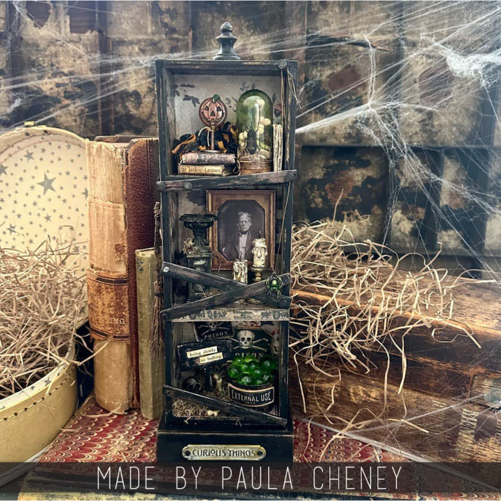 Tim Holtz idea-ology 2025 Halloween Backdrops th94433 curious