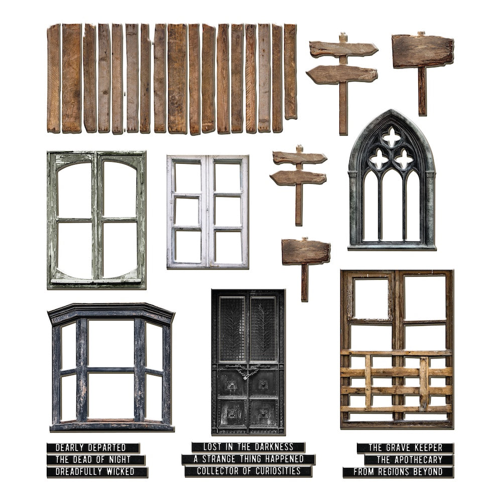 Tim Holtz idea-ology 2025 Halloween Baseboards th94434 product