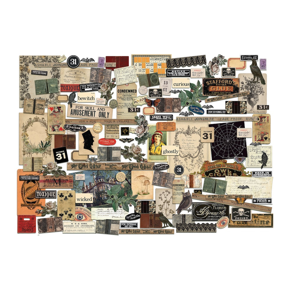 Tim Holtz idea-ology 2025 Halloween Ephemera Pack th94435 product