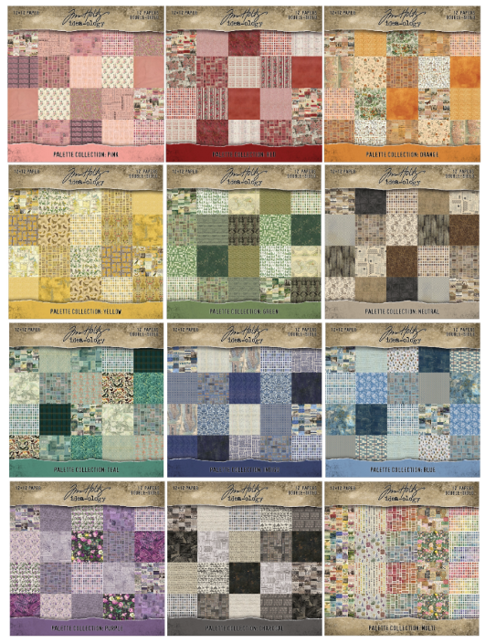 Tim Holtz idea-ology 2026 12 x 12 Palette Paper Collection I Want It All Bundle
