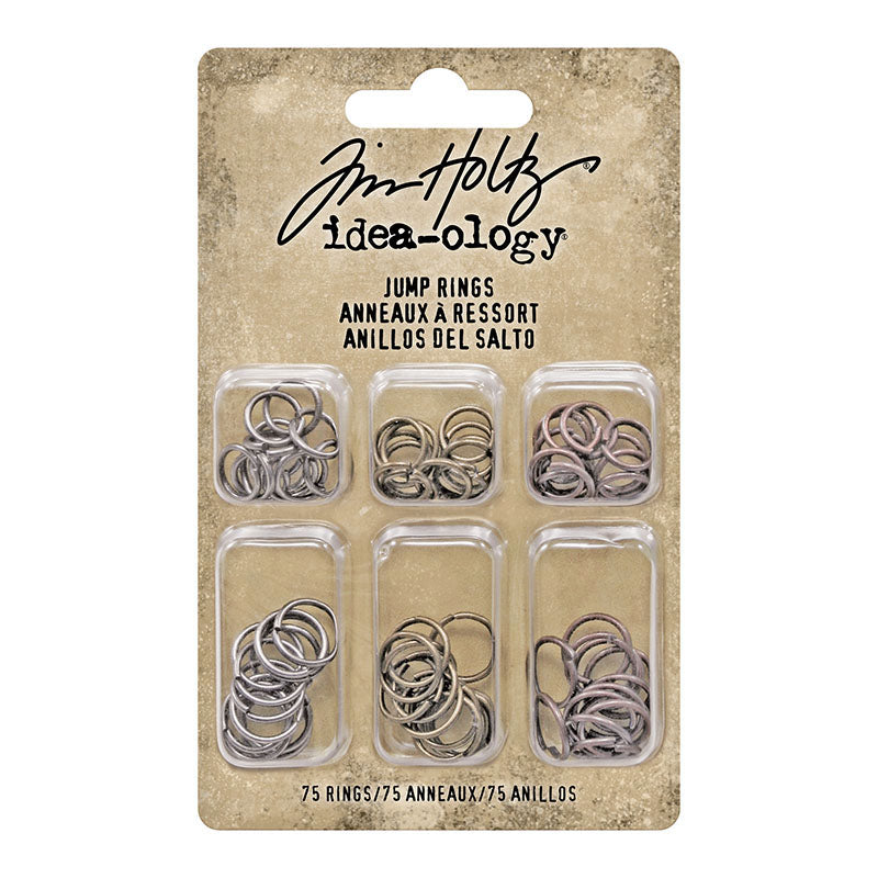 Tim Holtz idea-ology 75 Jump Rings Hardware Attach Ring TH92726
