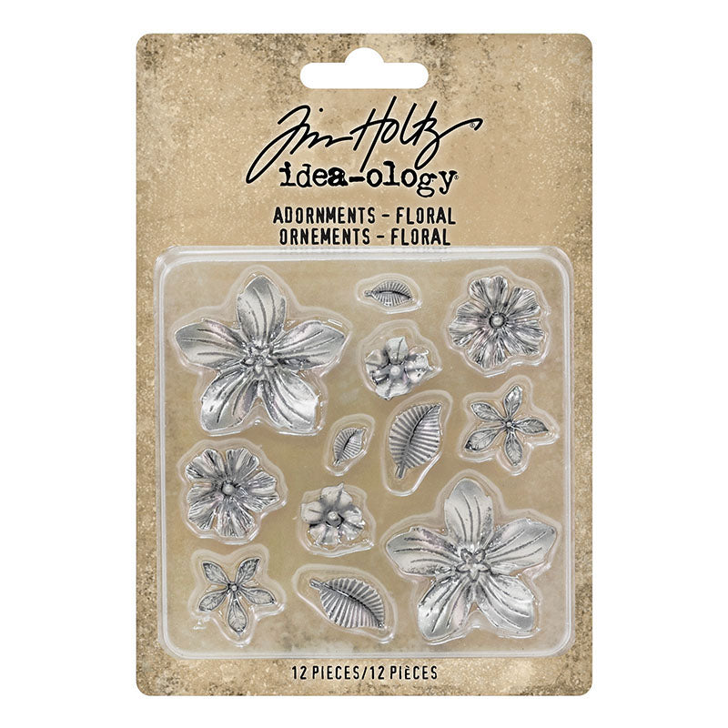 Tim Holtz idea-ology ADORNMENTS FLORAL th93789