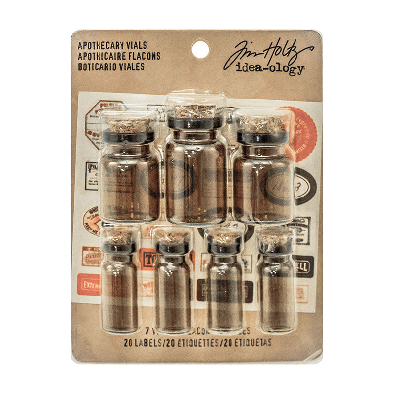 Tim Holtz idea-ology Apothecary Vials Findings TH93302