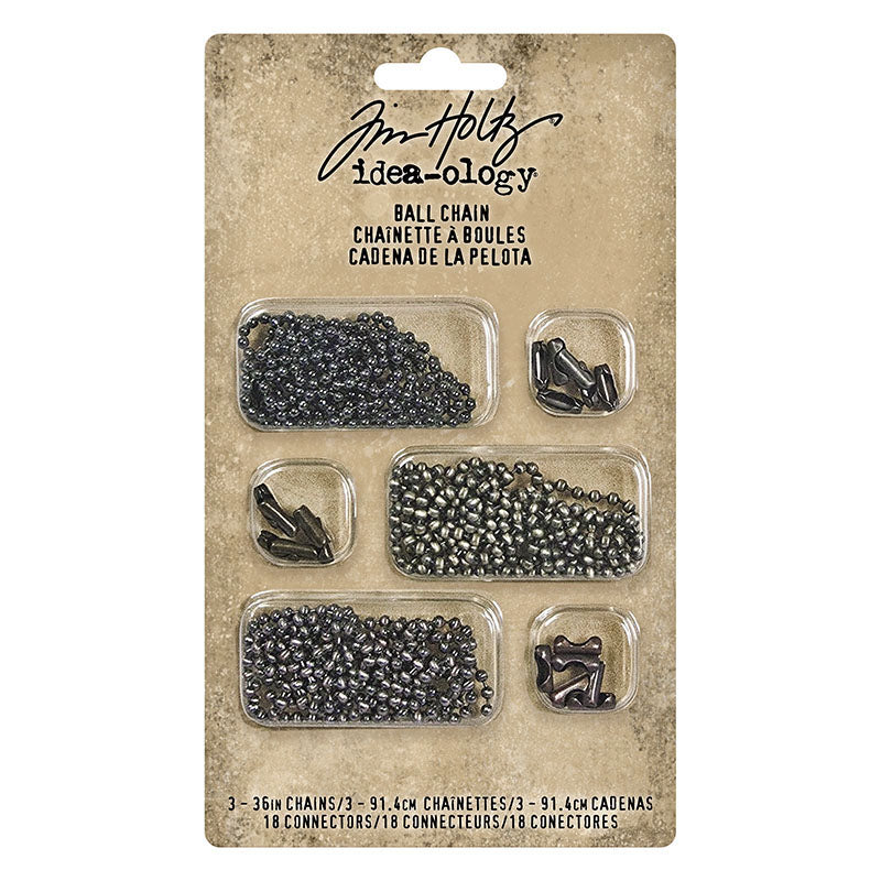 Tim Holtz idea-ology Ball Chain Hardware Altered Jewelry Metal TH92675