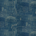 Tim Holtz idea-ology Blue 12 x 12 Palette Paper Collection th94463 map