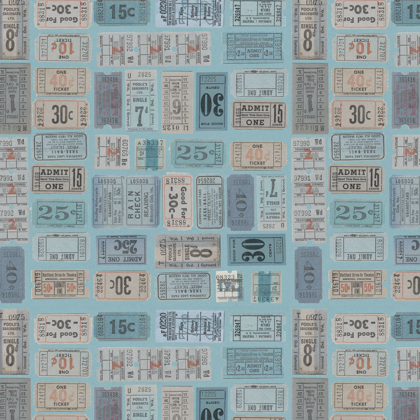 Tim Holtz idea-ology Blue 12 x 12 Palette Paper Collection th94463 ticket
