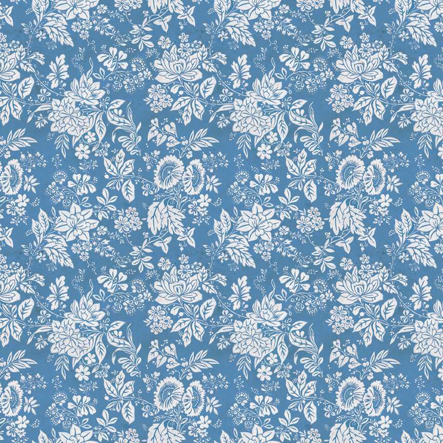 Tim Holtz idea-ology Blue 8 x 8 Palette Paper Collection th94477 floral