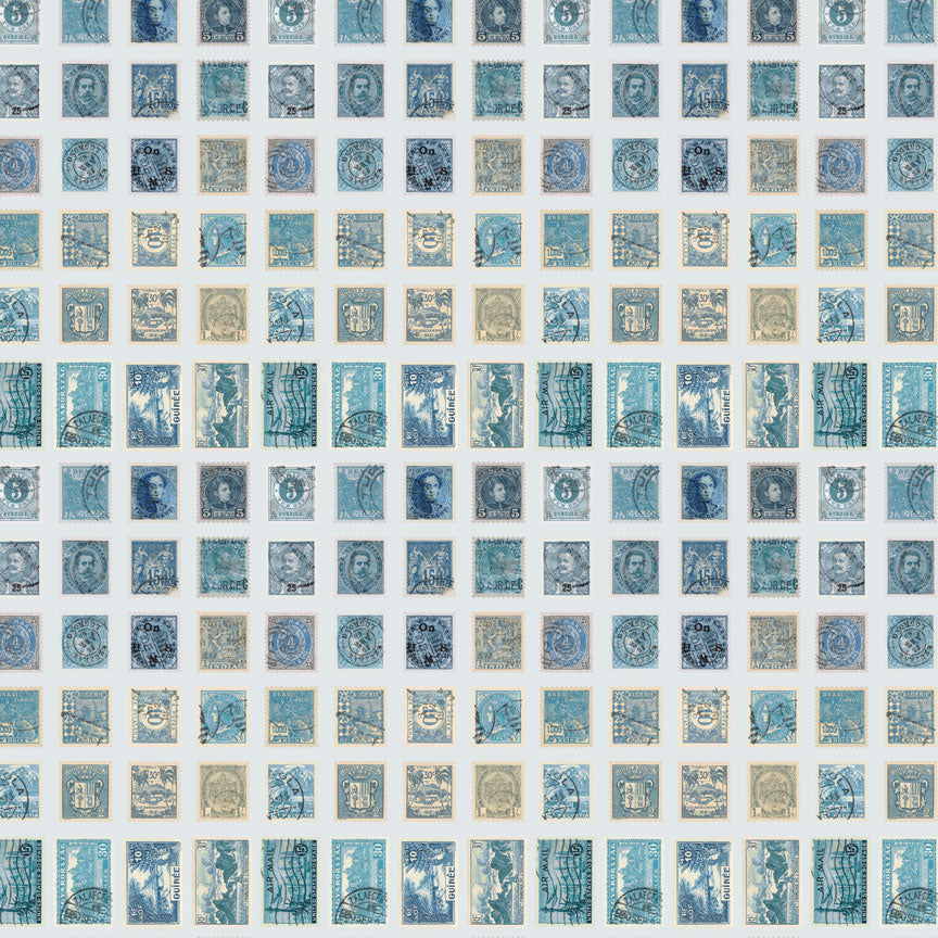 Tim Holtz idea-ology Blue 8 x 8 Palette Paper Collection th94477 postage