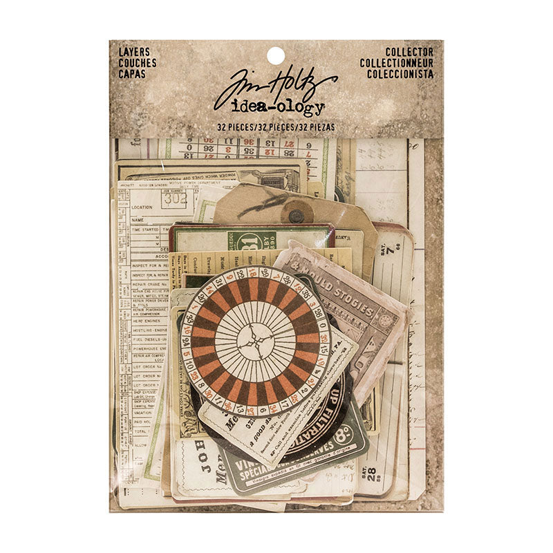 Tim Holtz idea-ology COLLECTOR Ephemera Layers TH93553