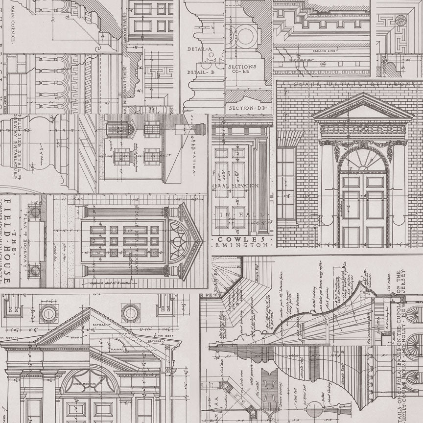 Tim Holtz idea-ology Charcoal 12 x 12 Palette Paper Collection th94465 blueprint