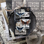 Tim Holtz idea-ology Charcoal 12 x 12 Palette Paper Collection th94465 nina grey butterflies