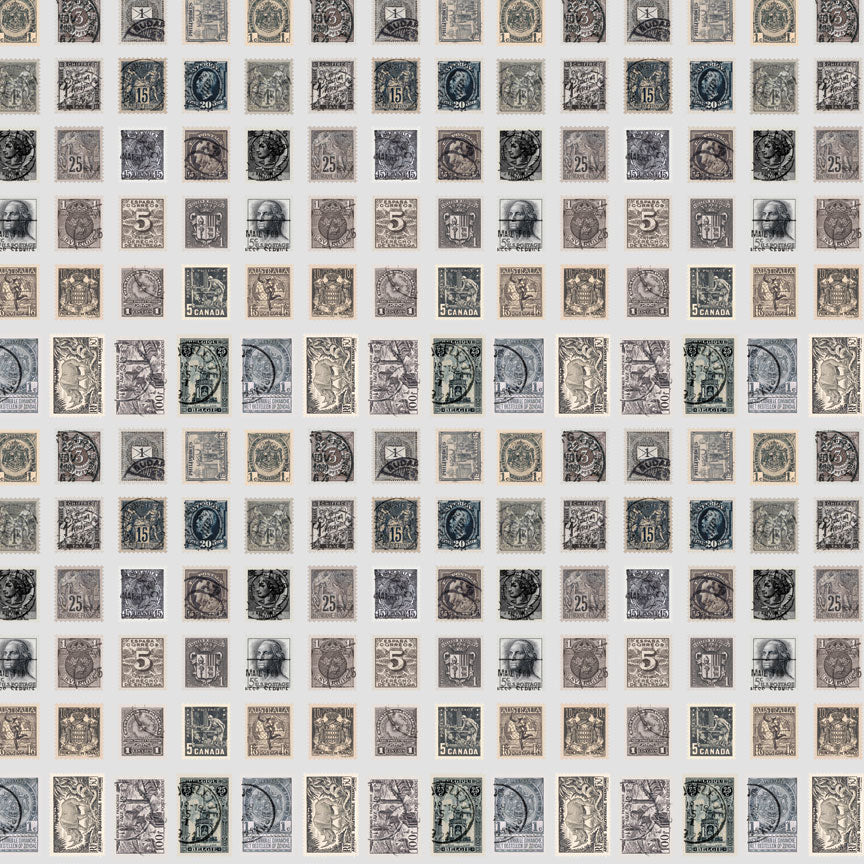 Tim Holtz idea-ology Charcoal 12 x 12 Palette Paper Collection th94465 postage