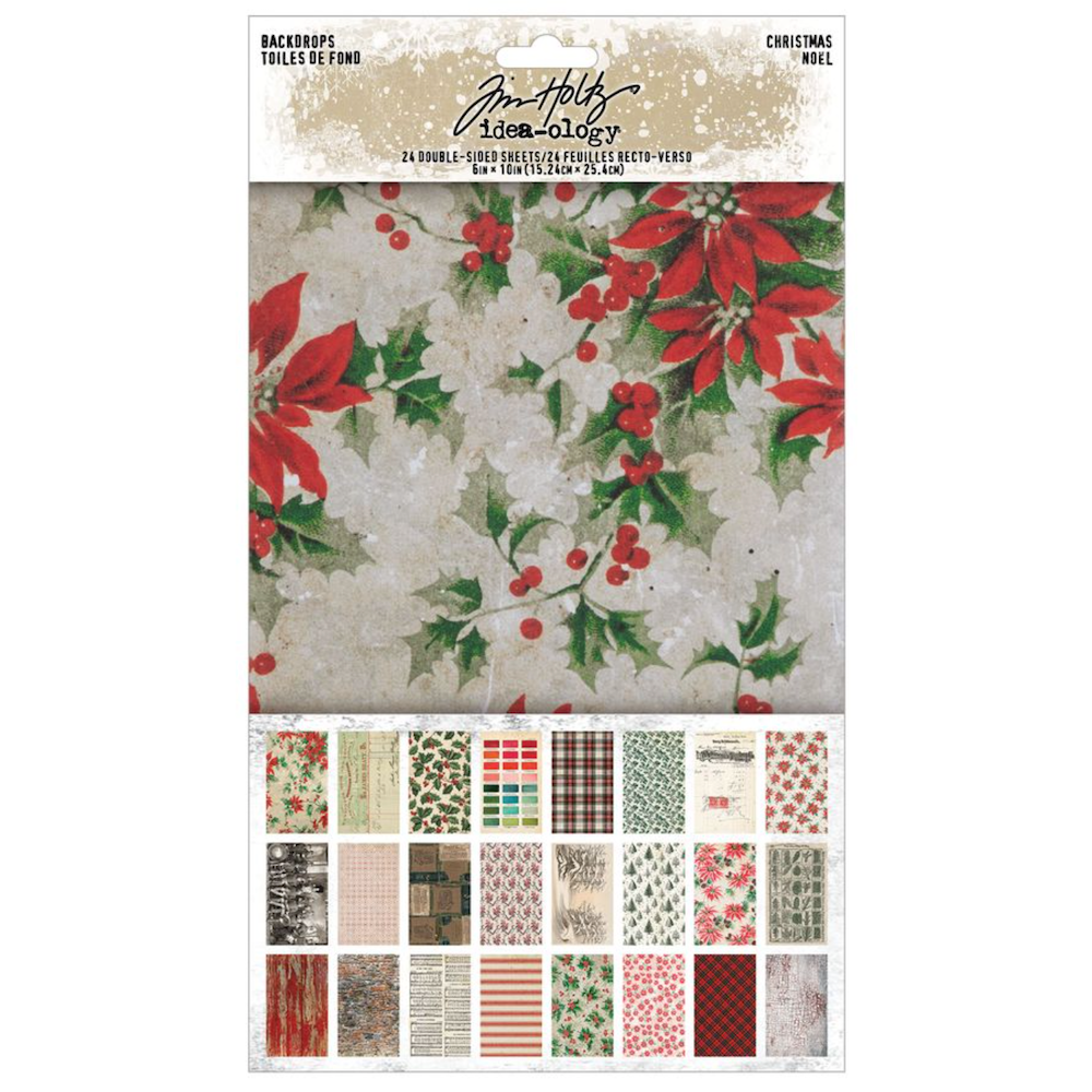 Tim Holtz idea-ology Christmas 2026 Backdrops th94488