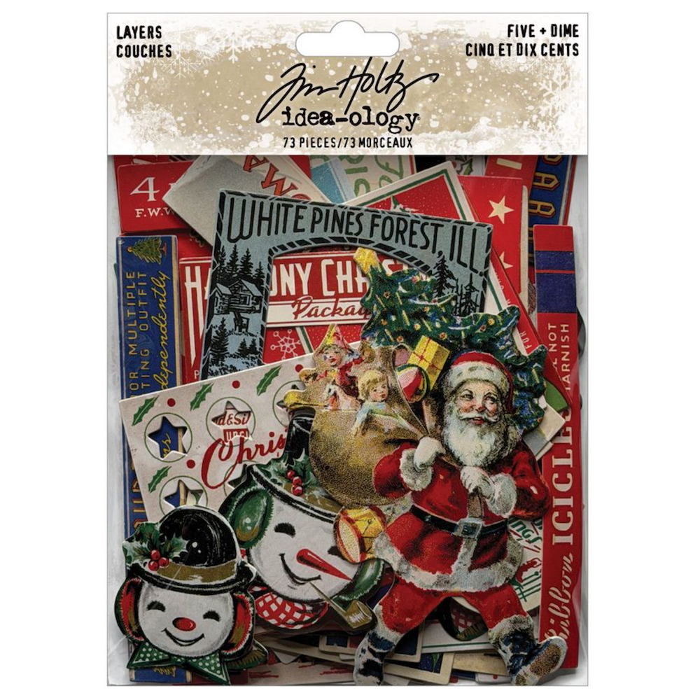 Tim Holtz idea-ology Christmas 2026 Layers Five + Dime th94496
