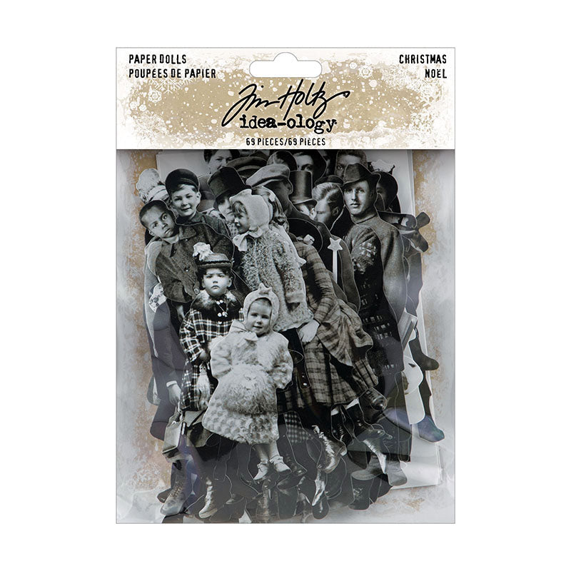 Tim Holtz idea-ology Christmas Paper Dolls th94290