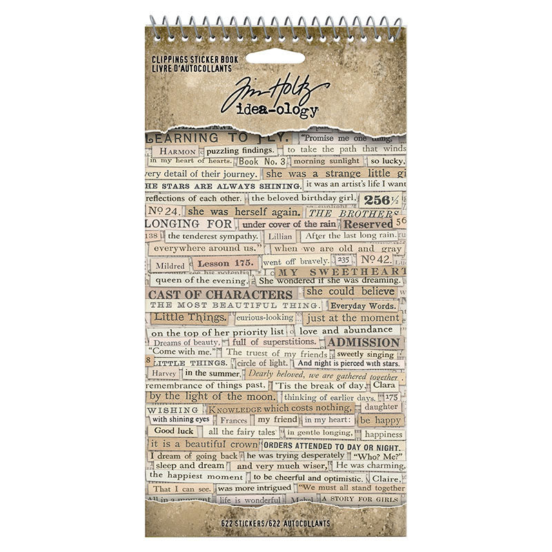 Tim Holtz idea-ology Clippings Sticker Book th94030