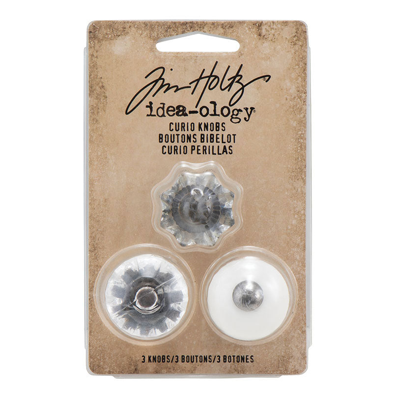 Tim Holtz idea-ology Curio Knobs Door Knob Hardware Metal TH92840