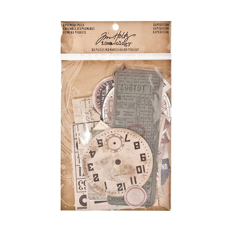 *Tim Holtz idea-ology Ephemera Pack Expedition TH93115