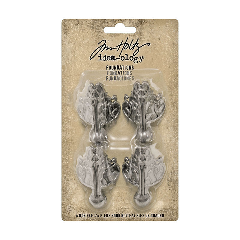 Tim Holtz idea-ology FOUNDATIONS Metal Box Feet Foundation TH92821
