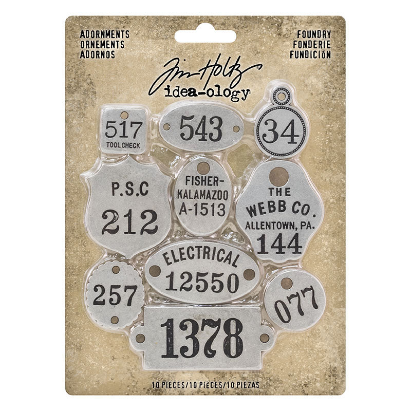 Tim Holtz idea-ology FOUNDRY Adornments th93690