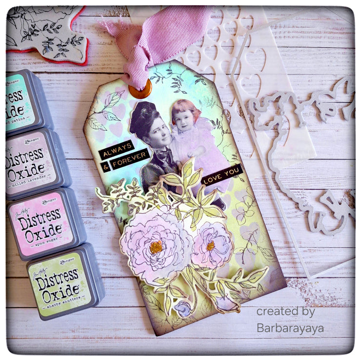 Tim Holtz idea-ology FOUND RELATIVES th93798 love you