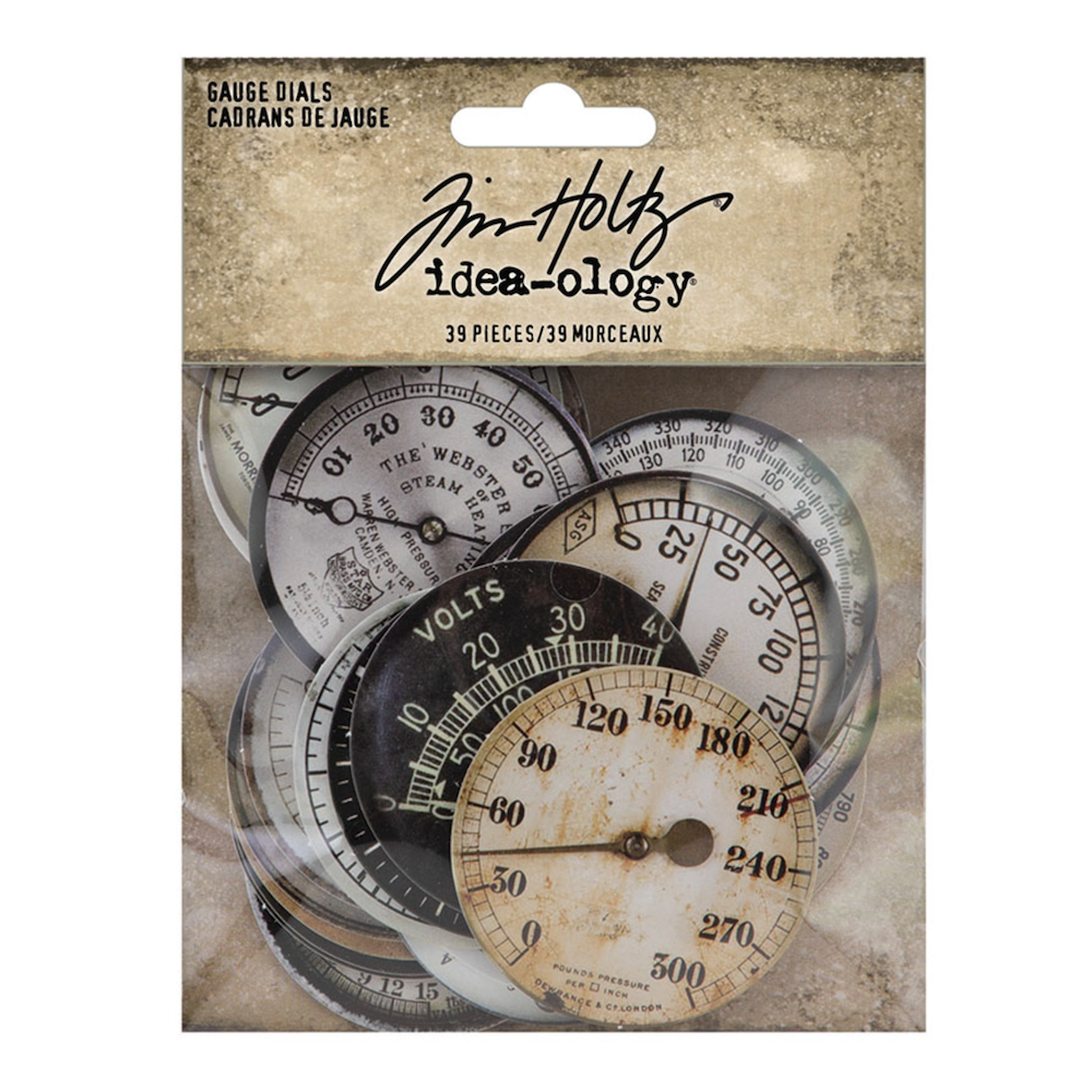 Tim Holtz idea-ology GAUGE DIALS th94225