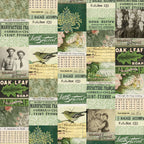 Tim Holtz idea-ology Green 12 x 12 Palette Paper Collection th94460 collage