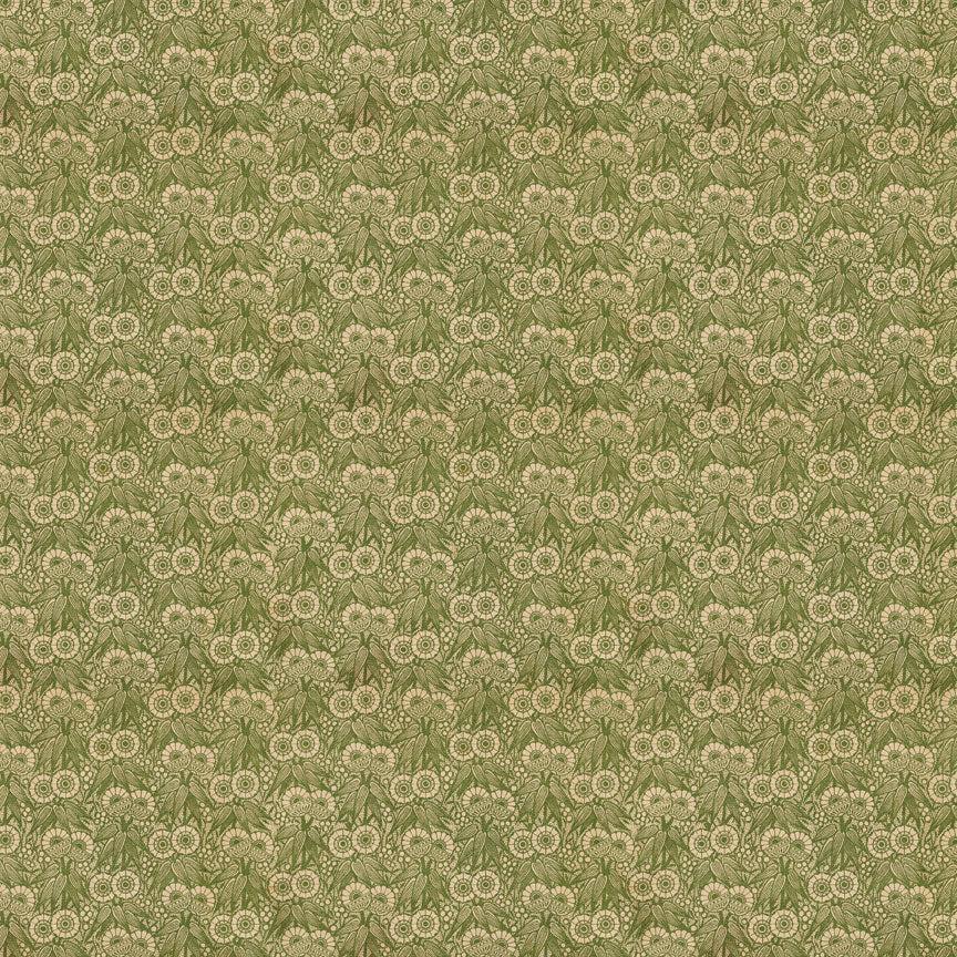 Tim Holtz idea-ology Green 12 x 12 Palette Paper Collection th94460 flower