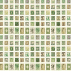 Tim Holtz idea-ology Green 12 x 12 Palette Paper Collection th94460 postage