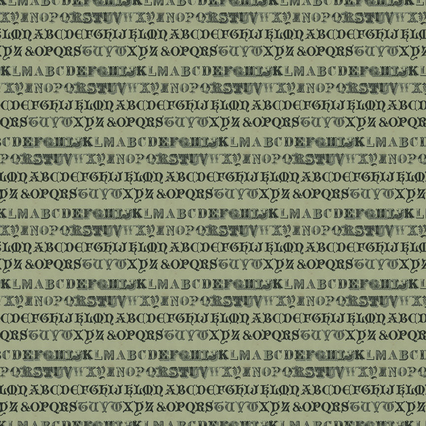Tim Holtz idea-ology Green 8 x 8 Palette Paper Collection th94474 letters