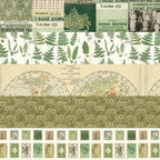 Tim Holtz idea-ology Green 8 x 8 Palette Paper Collection th94474 sample