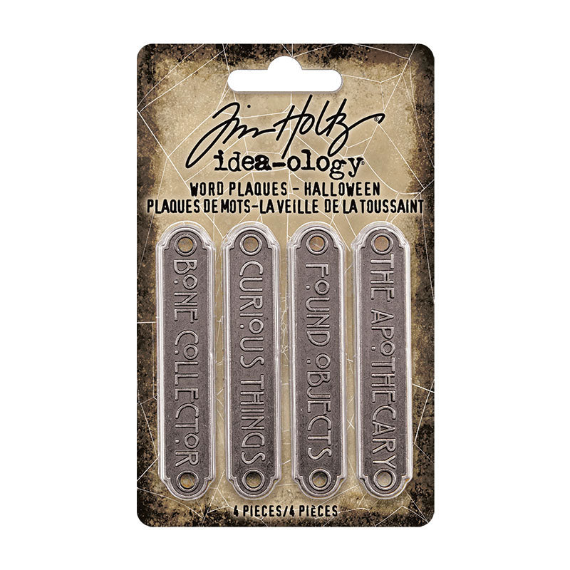 Tim Holtz idea-ology HALLOWEEN Word Plaques th94164