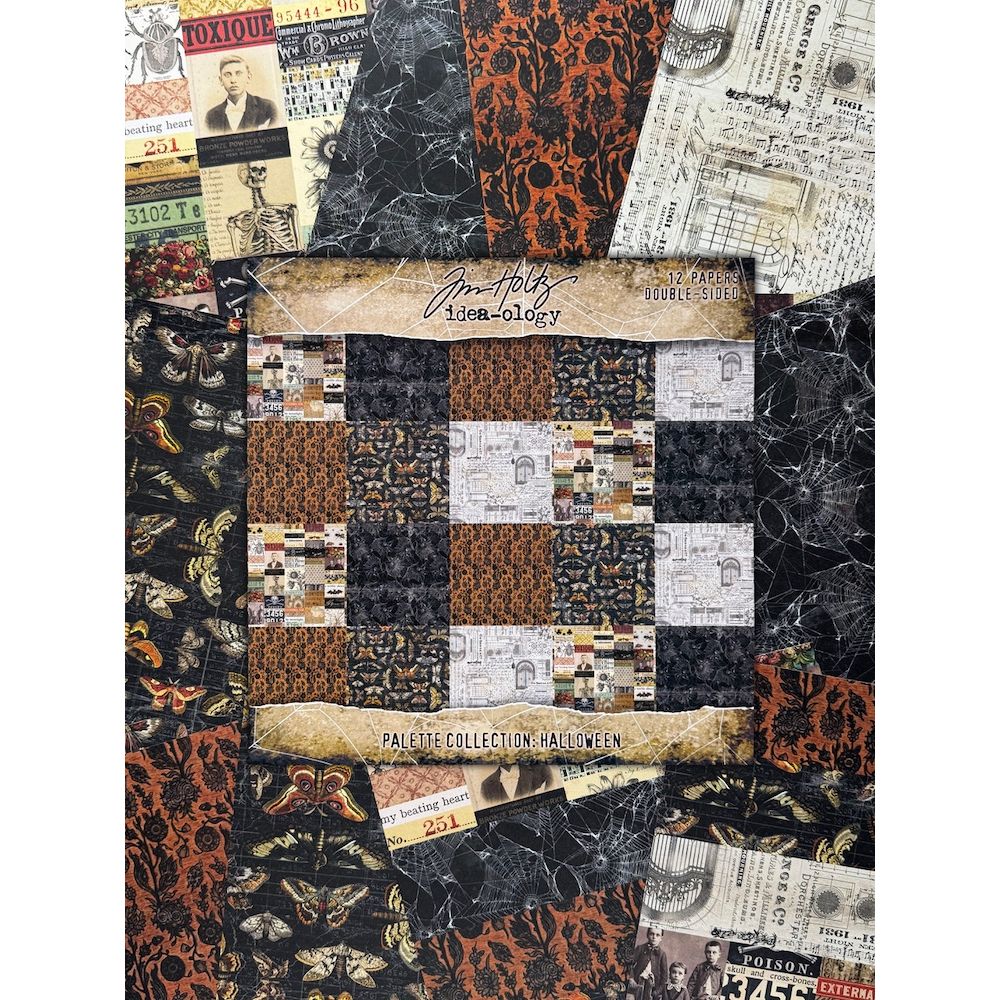 Tim Holtz idea-ology Halloween 2026 8 x 8 Palette Paper Collection th94481 all products