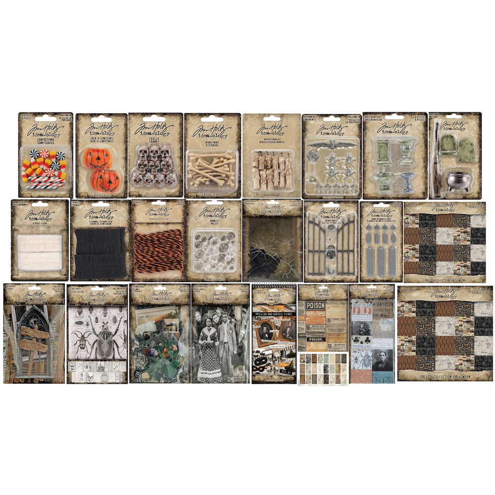 Tim Holtz idea-ology Halloween Ephemera Adornments Paper 2026 I Want It All Bundle
