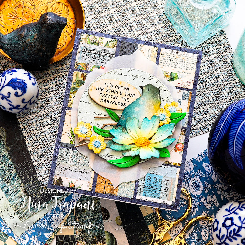 Tim Holtz idea-ology Indigo 8 x 8 Palette Paper Collection th94476 nina | color-code:ALT01