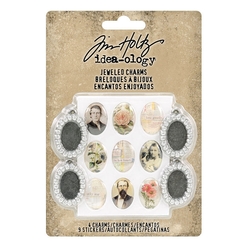 Tim Holtz idea-ology JEWELED CHARMS th93697