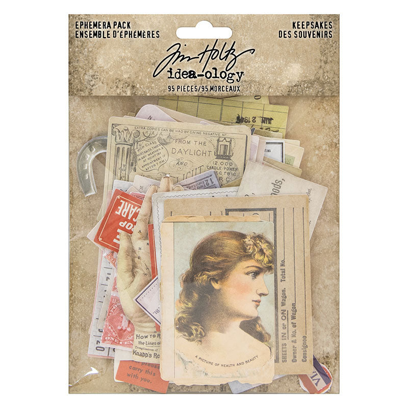Tim Holtz idea-ology KEEPSAKES Ephemera th93958
